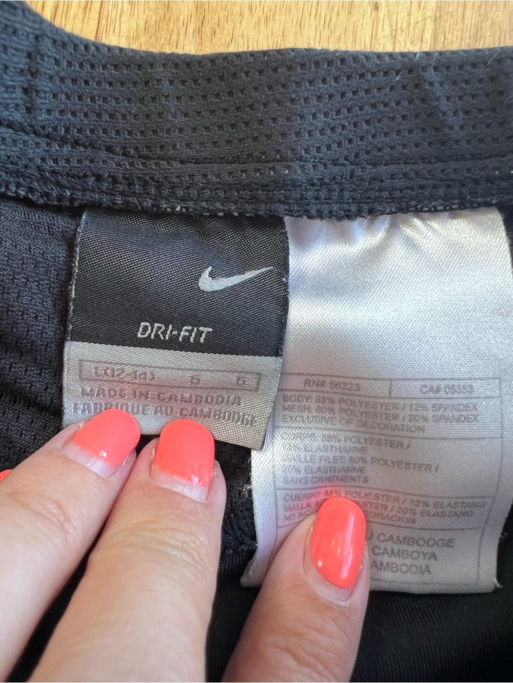 Nike Dri-FIT Black Athletic Running Shorts Women’s Size Large - Picture 4 of 6